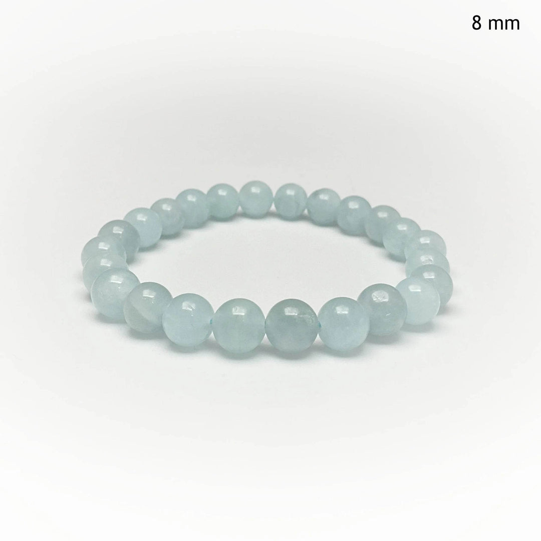 Aquamarine Beaded Bracelet - Rocks and Gems Canada