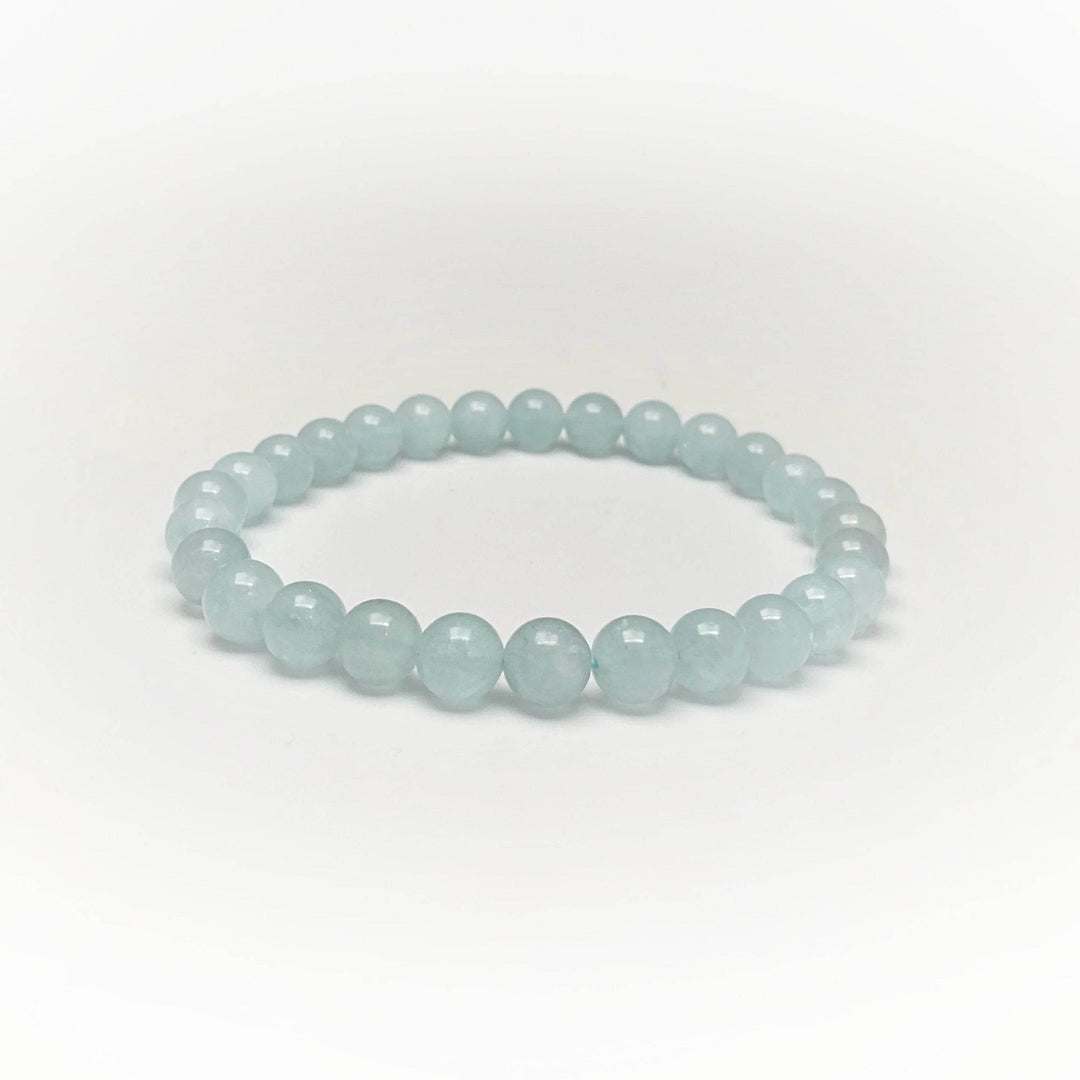 Aquamarine Beaded Bracelet - Rocks and Gems Canada