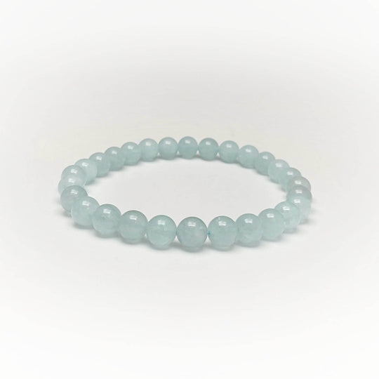 Aquamarine Beaded Bracelet - Rocks and Gems Canada