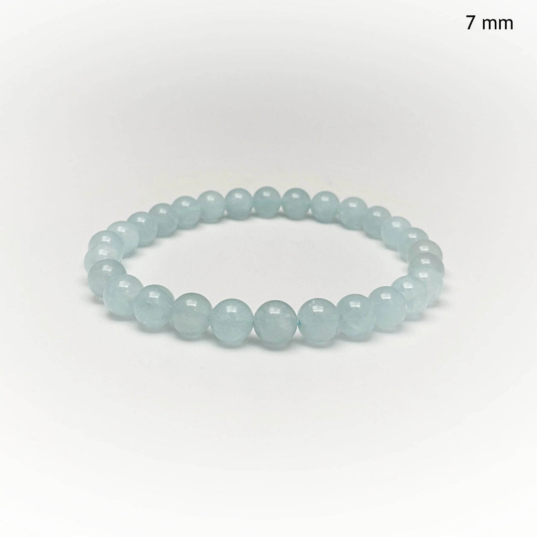 Aquamarine Beaded Bracelet - Rocks and Gems Canada