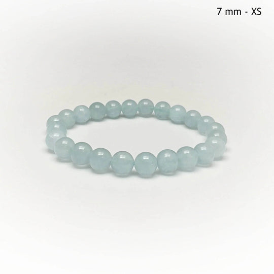 Aquamarine Beaded Bracelet - Rocks and Gems Canada