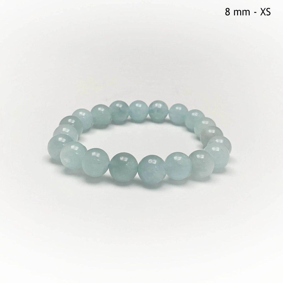 Aquamarine Beaded Bracelet - Rocks and Gems Canada