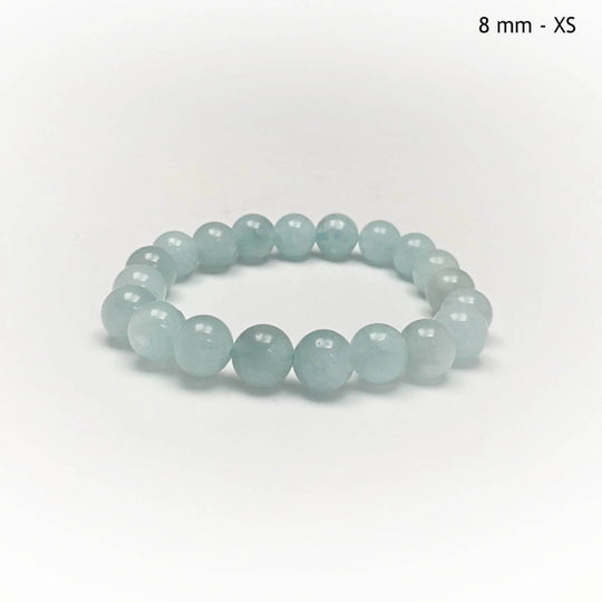 Aquamarine Beaded Bracelet - Rocks and Gems Canada