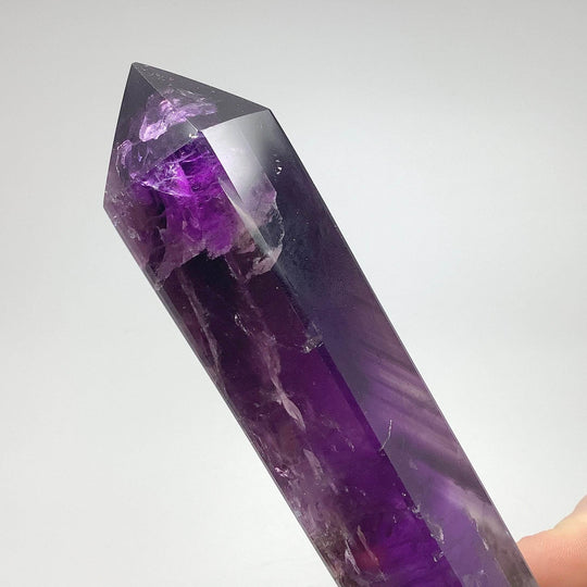Double Terminated Amethyst Point on Stand - Rocks and Gems Canada