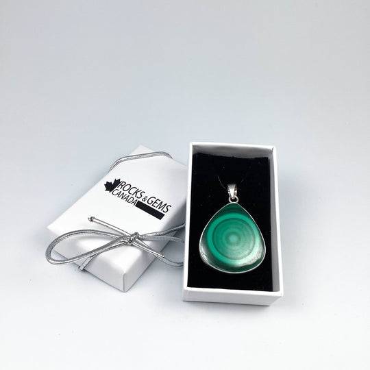 Malachite Pendant - Rocks and Gems Canada