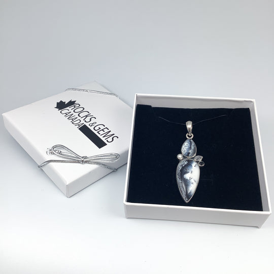 Dendritic Opal Pendant with Multi Stones - Rocks and Gems Canada