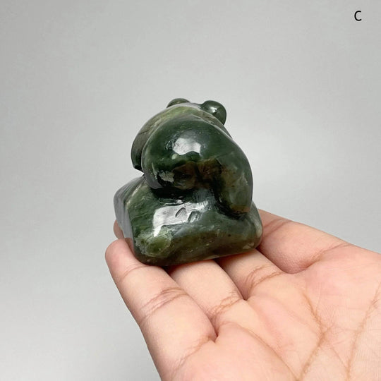 BC Jade Bear Carving - Rocks and Gems Canada