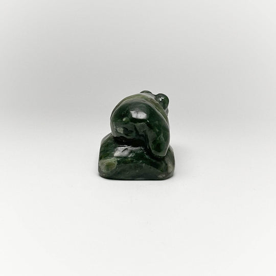 BC Jade Bear Carving - Rocks and Gems Canada