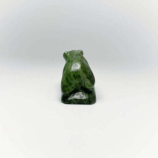 BC Jade Bear Carving - Rocks and Gems Canada