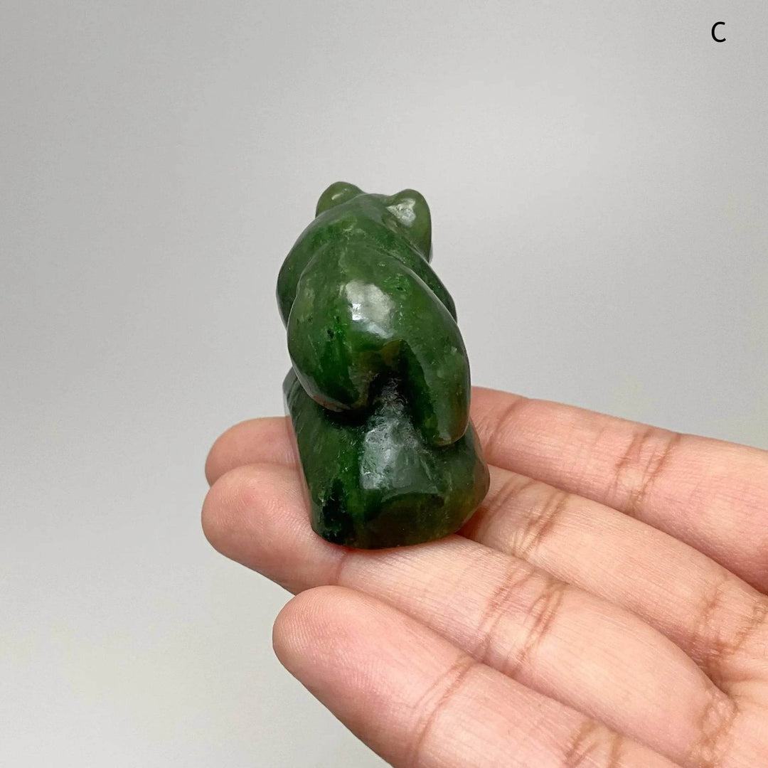 BC Jade Bear Carving - Rocks and Gems Canada