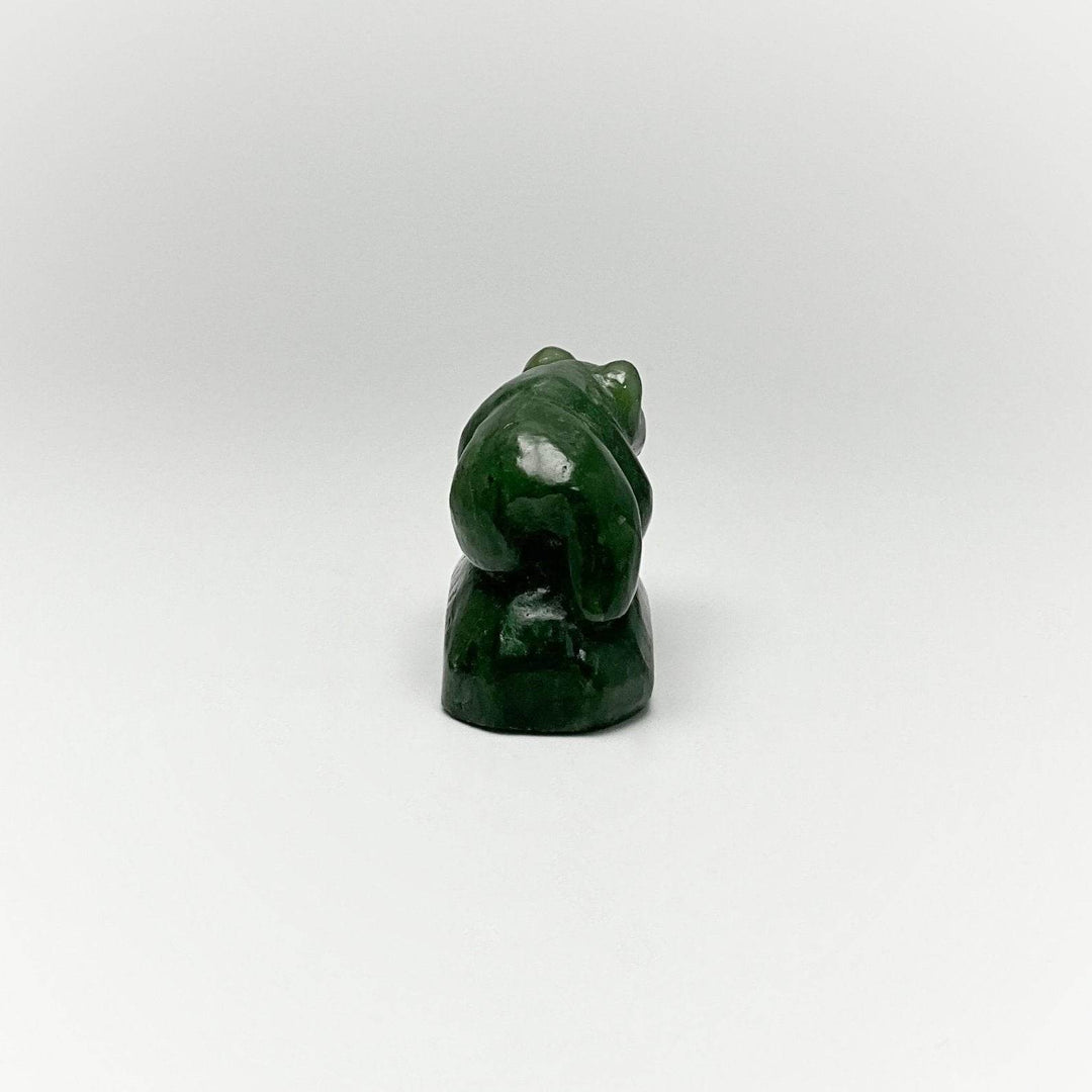 BC Jade Bear Carving - Rocks and Gems Canada