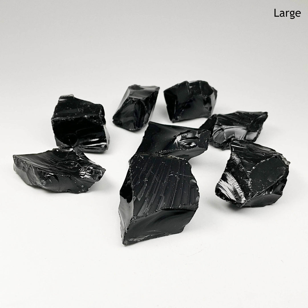 Black Obsidian Rough Chunk - Rocks and Gems Canada