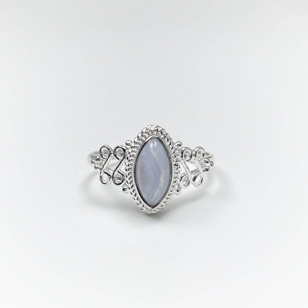 Blue Lace Agate Ring - Rocks and Gems Canada