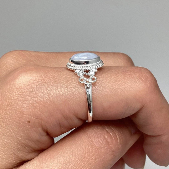 Blue Lace Agate Ring - Rocks and Gems Canada