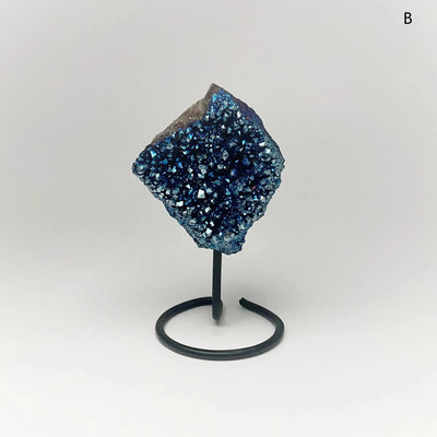 Blue Rainbow Amethyst Druze Cluster On Stand
