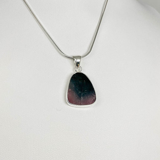 Blue and Pink Mixed Tourmaline Pendant - Rocks and Gems Canada