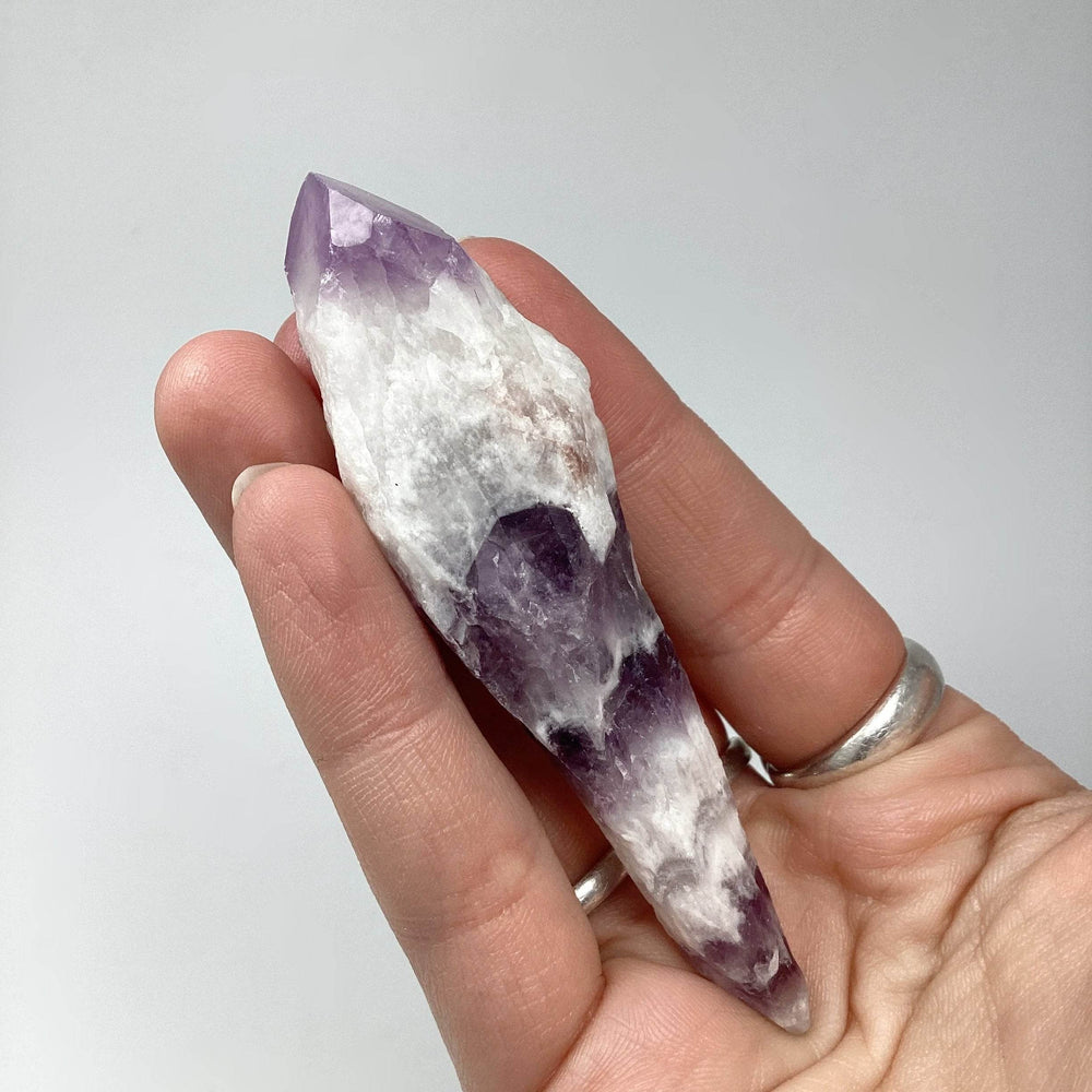 Chevron Amethyst Scepter - Rocks and Gems Canada