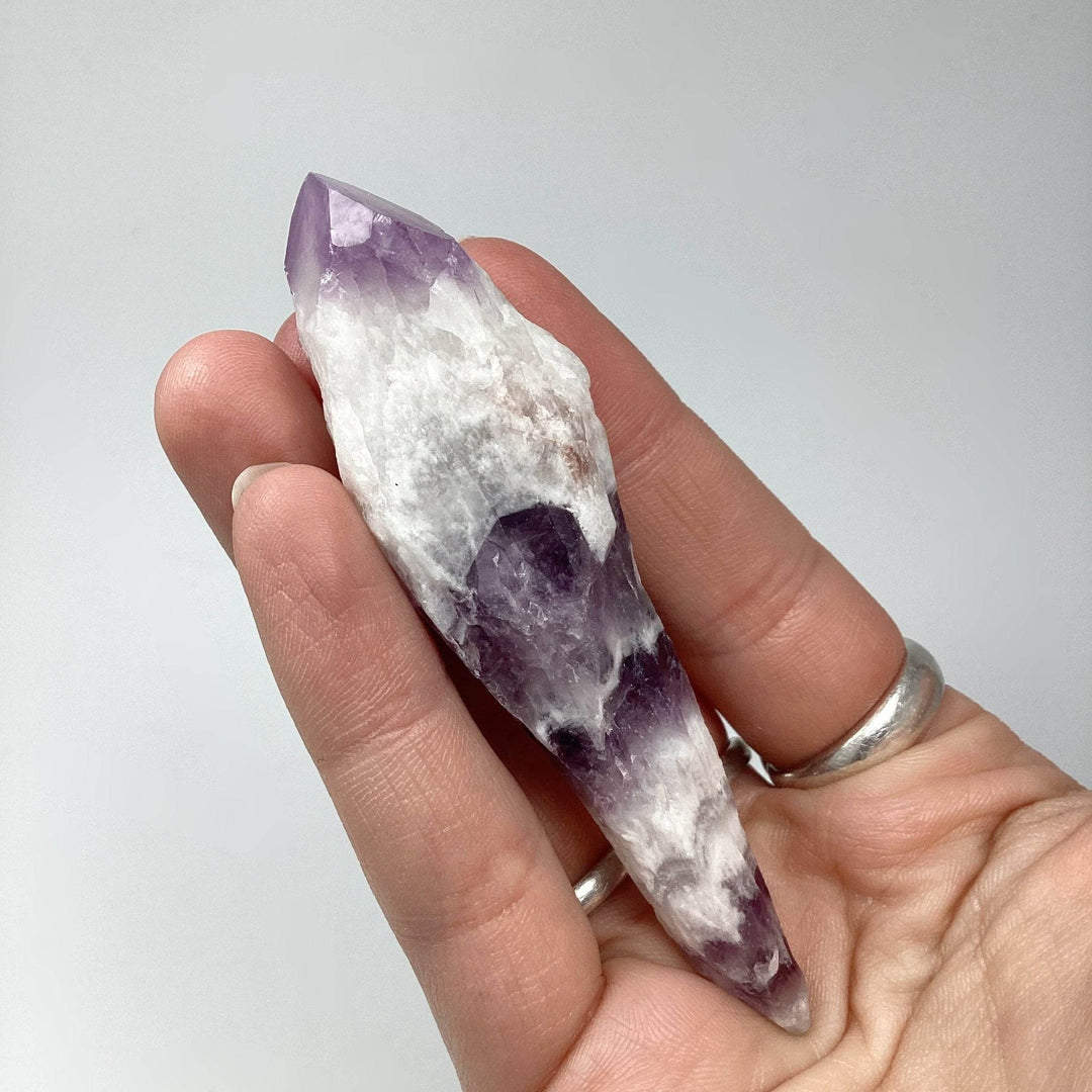 Chevron Amethyst Scepter - Rocks and Gems Canada