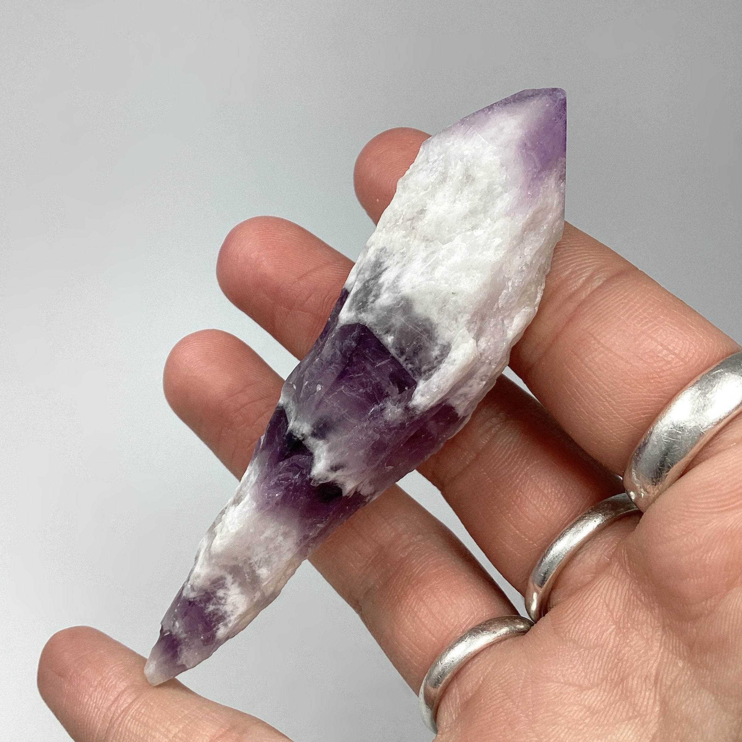 Chevron Amethyst Scepter - Rocks and Gems Canada