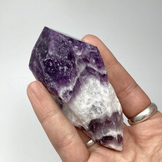Chevron Amethyst Scepter - Rocks and Gems Canada