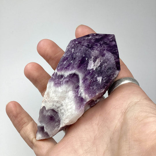 Chevron Amethyst Scepter - Rocks and Gems Canada