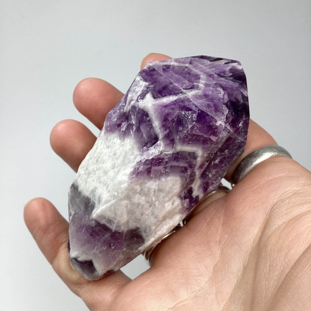 Chevron Amethyst Scepter - Rocks and Gems Canada