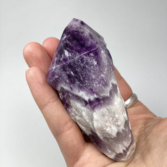 Chevron Amethyst Scepter - Rocks and Gems Canada