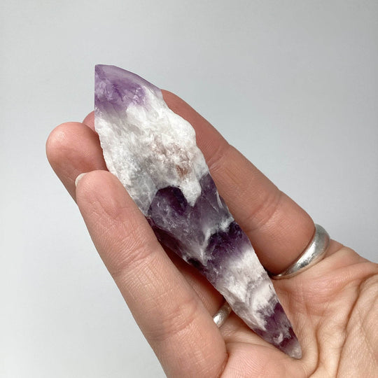 Chevron Amethyst Scepter - Rocks and Gems Canada