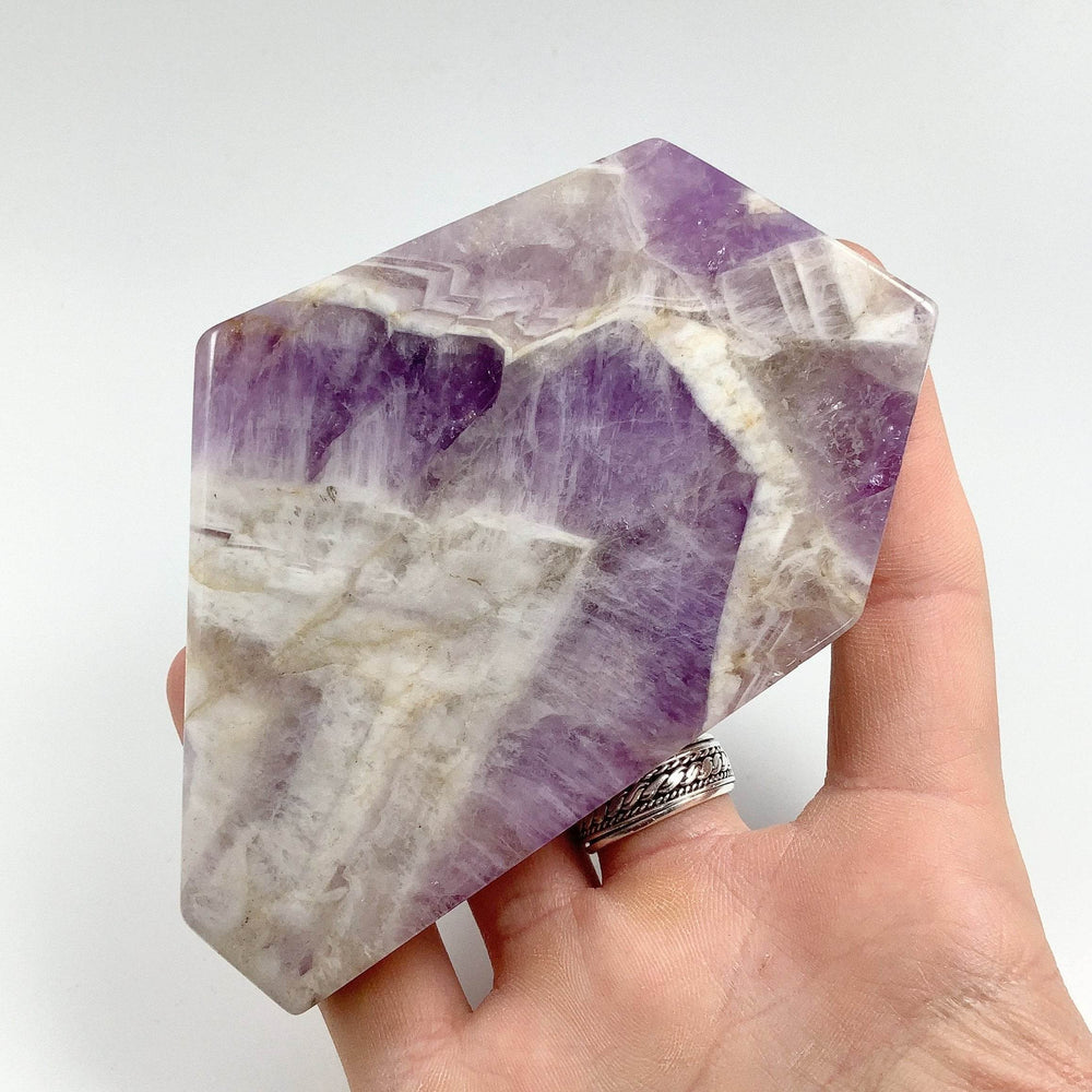 Chevron Amethyst Slice - Rocks and Gems Canada