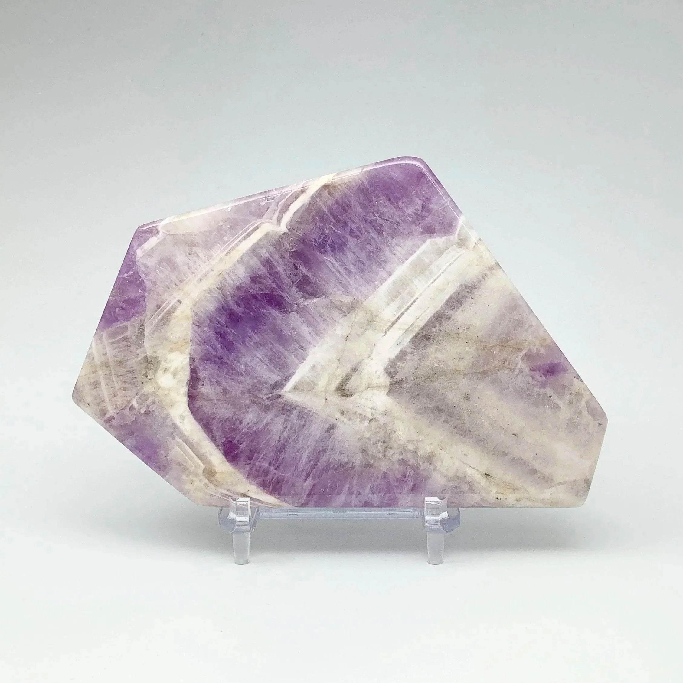 Chevron Amethyst Slice - Rocks and Gems Canada