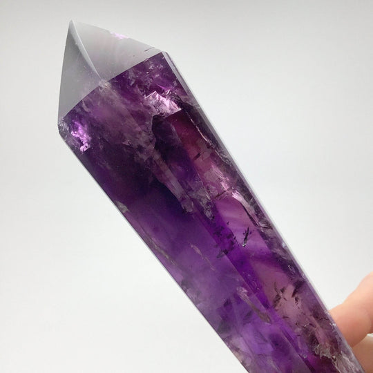 Double Terminated Amethyst Point on Stand - Rocks and Gems Canada