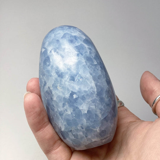 Blue Calcite Stand Up - Rocks and Gems Canada