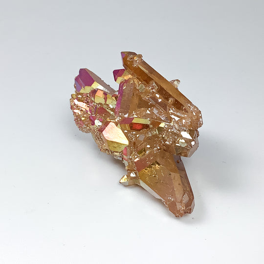 Sunset Aura Quartz Cluster - Rocks and Gems Canada