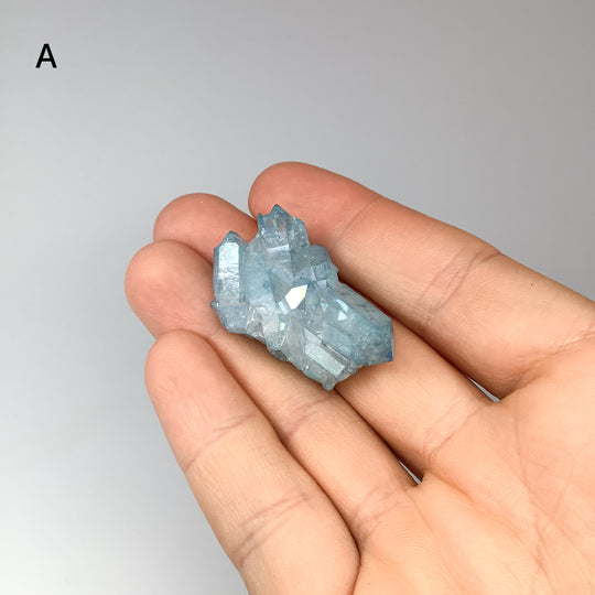 Aqua Aura Quartz Cluster - Rocks and Gems Canada
