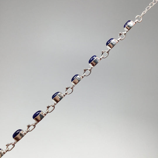 Sodalite Sterling Silver Bracelet - Rocks and Gems Canada
