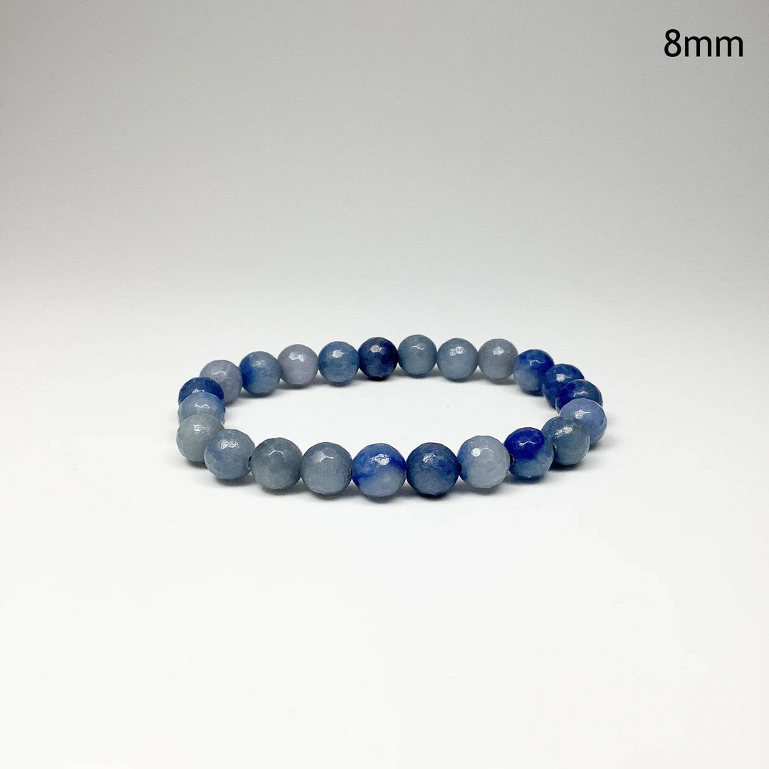 Faceted Blue Aventurine Beaded Bracelet - Rocks and Gems Canada