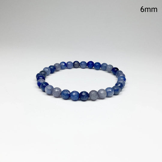 Faceted Blue Aventurine Beaded Bracelet - Rocks and Gems Canada