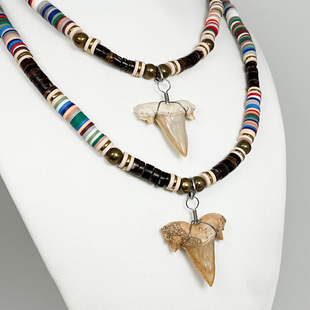 Fossilized Shark Tooth Necklace - Rocks and Gems Canada