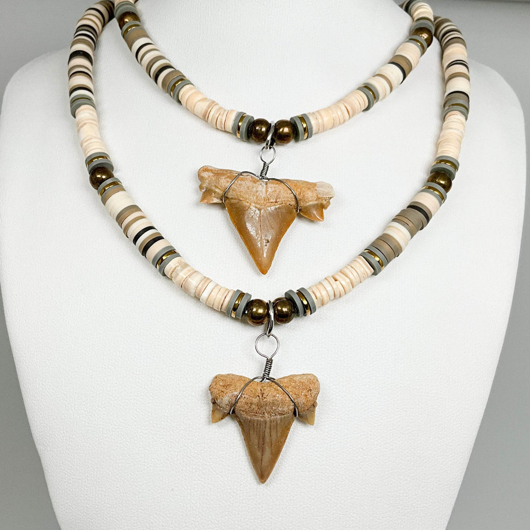 Fossilized Shark Tooth Necklace - Rocks and Gems Canada