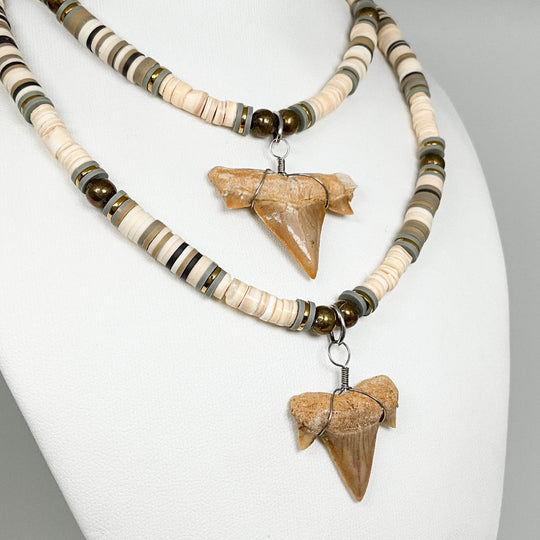 Fossilized Shark Tooth Necklace - Rocks and Gems Canada