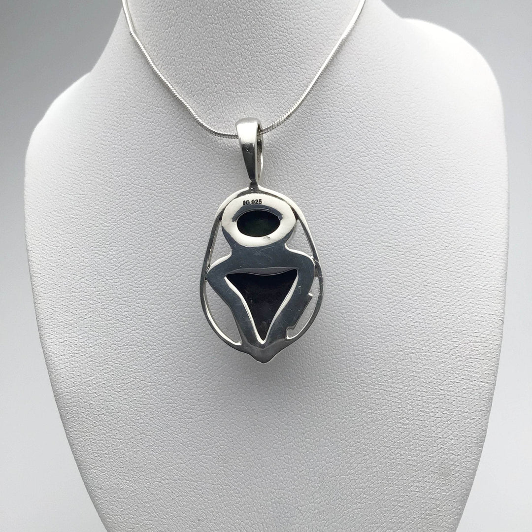 Fossilized Shark Tooth and Geode Pendant - Rocks and Gems Canada