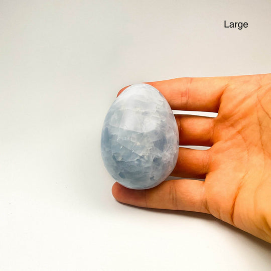 Blue Calcite Egg - Rocks and Gems Canada