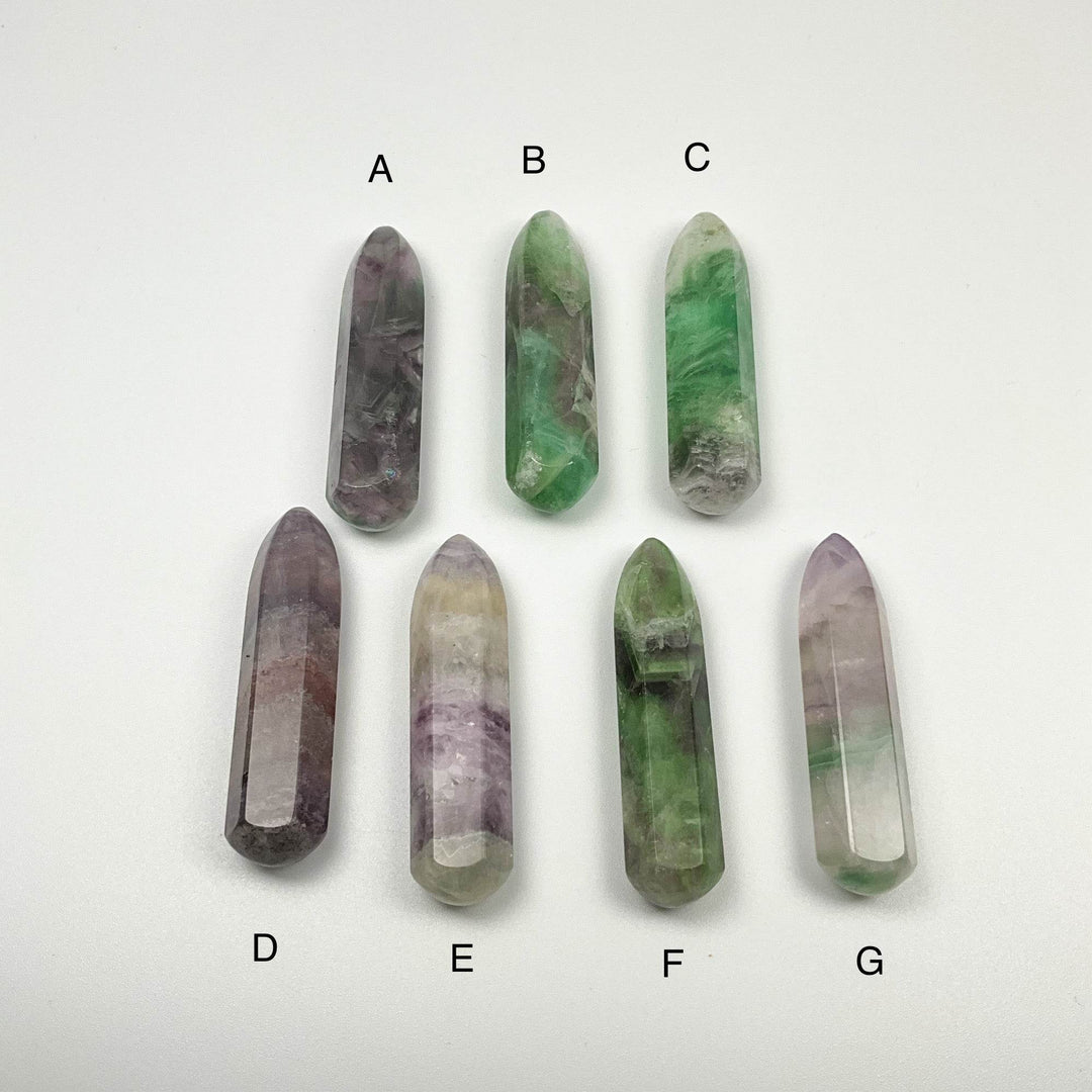 Mixed Fluorite Wand - Rocks and Gems Canada