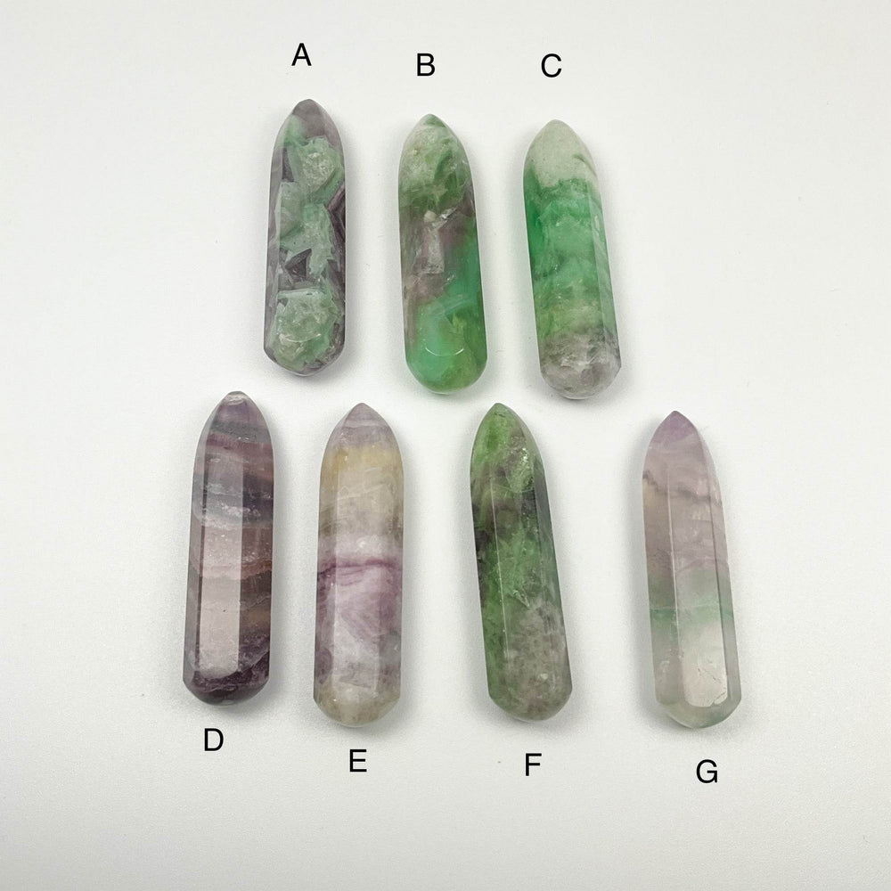 Mixed Fluorite Wand - Rocks and Gems Canada