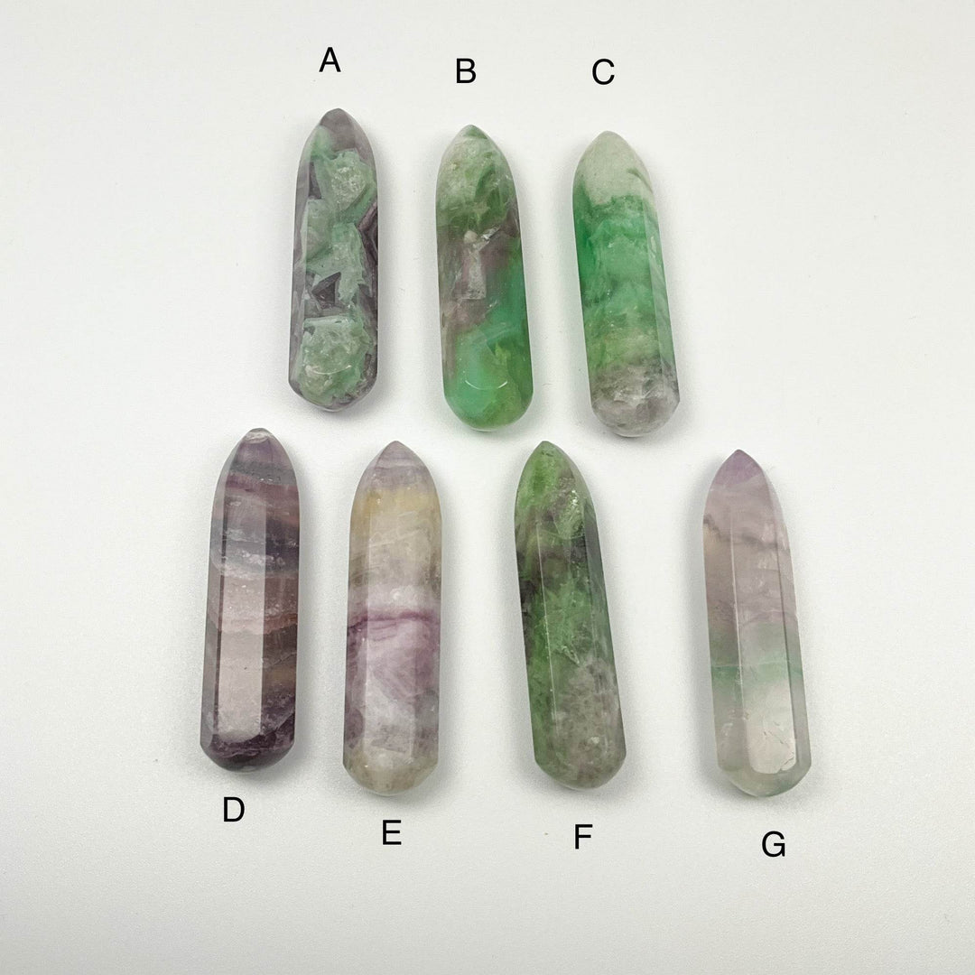 Mixed Fluorite Wand - Rocks and Gems Canada