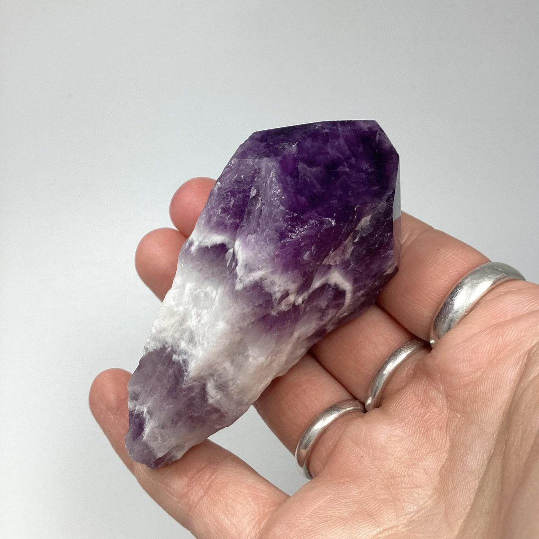 Chevron Amethyst Scepter - Rocks and Gems Canada