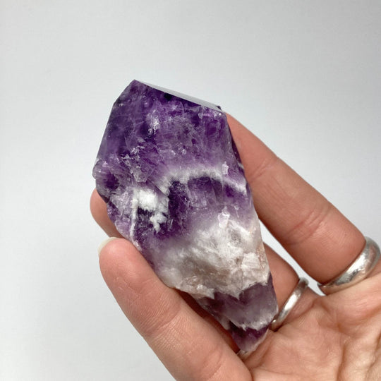 Chevron Amethyst Scepter - Rocks and Gems Canada