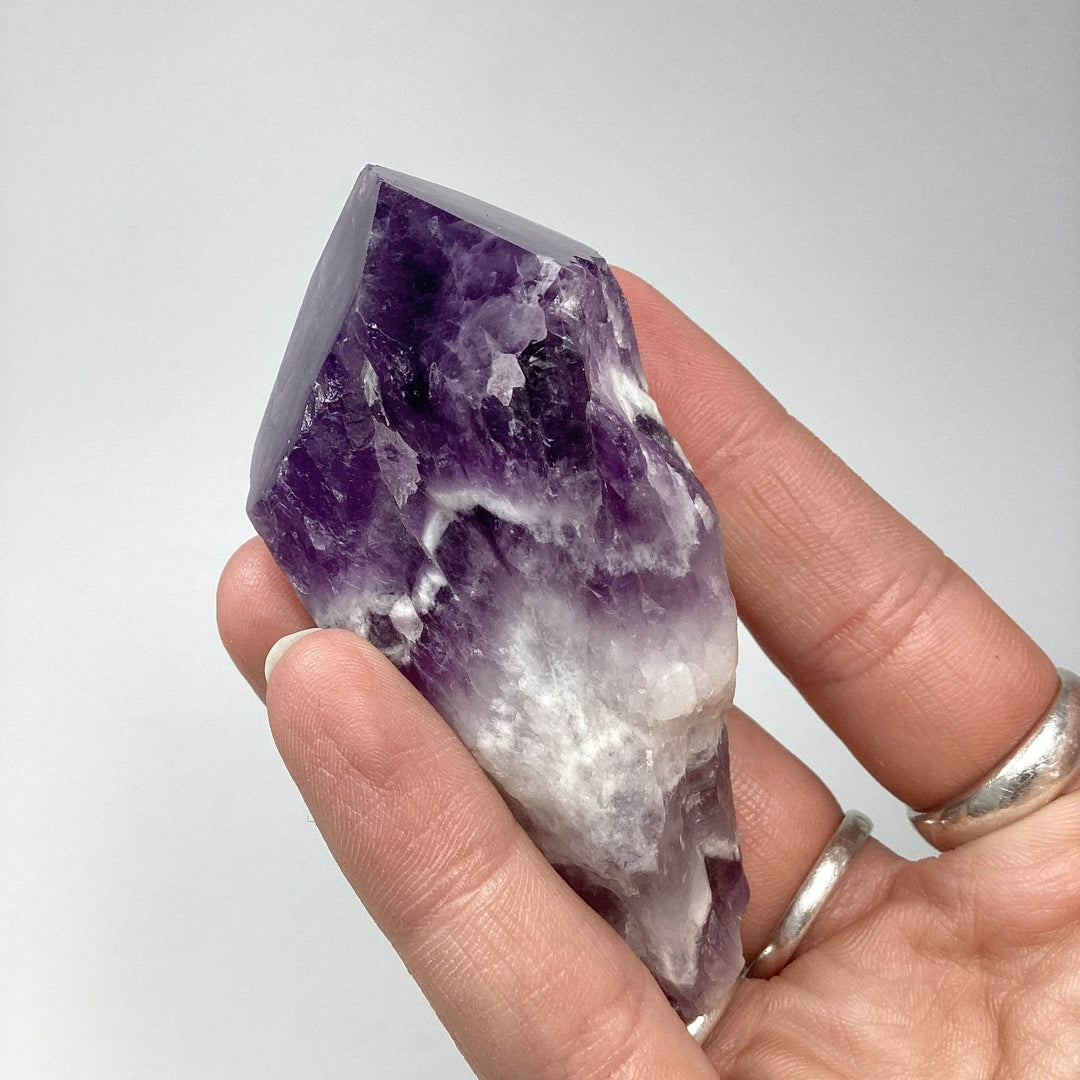 Chevron Amethyst Scepter - Rocks and Gems Canada