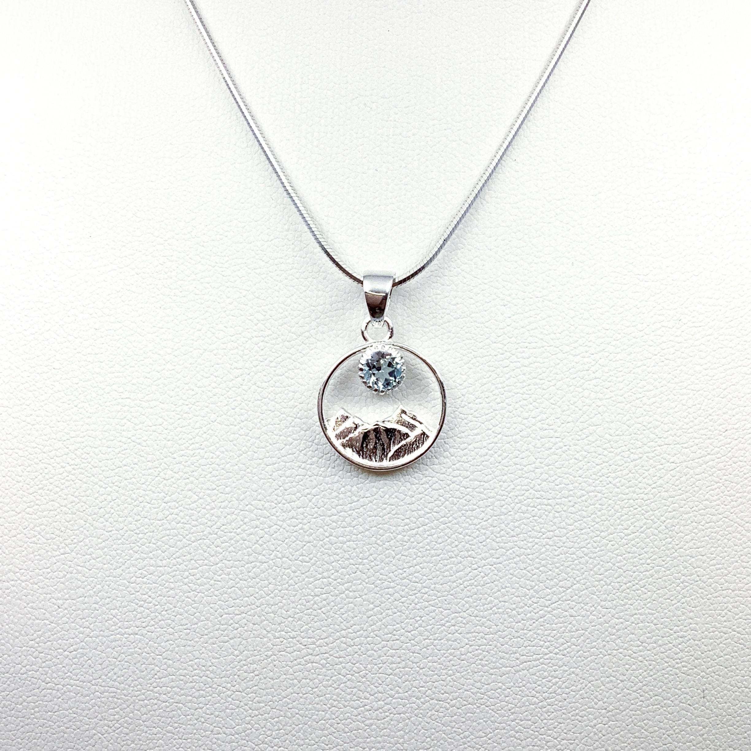 Blue Topaz Pendant - Rocks and Gems Canada