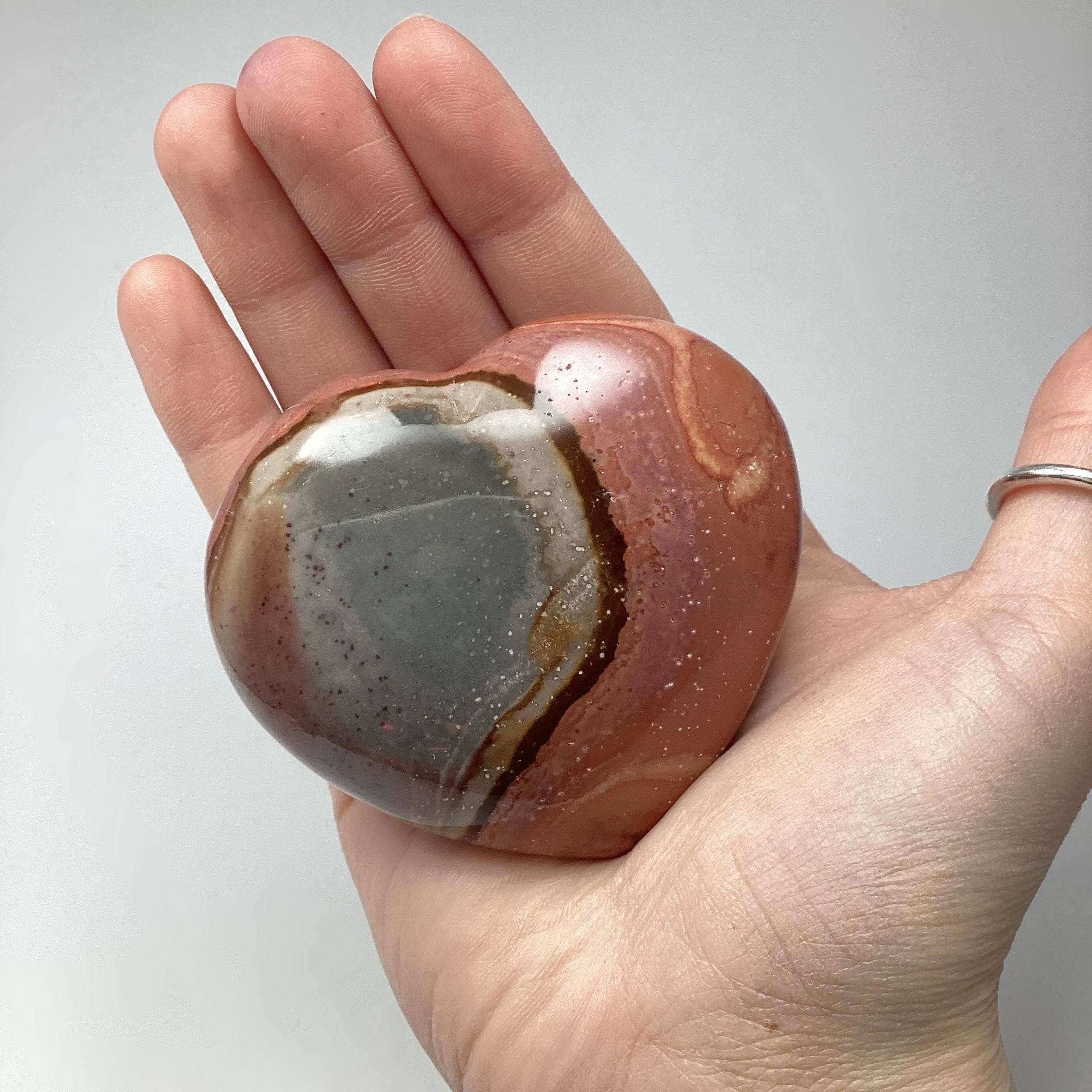 Polychrome Jasper Heart - Rocks and Gems Canada